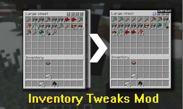 Inventory Tweaks [1.12.2] [1.7.10] (сортировка предметов)