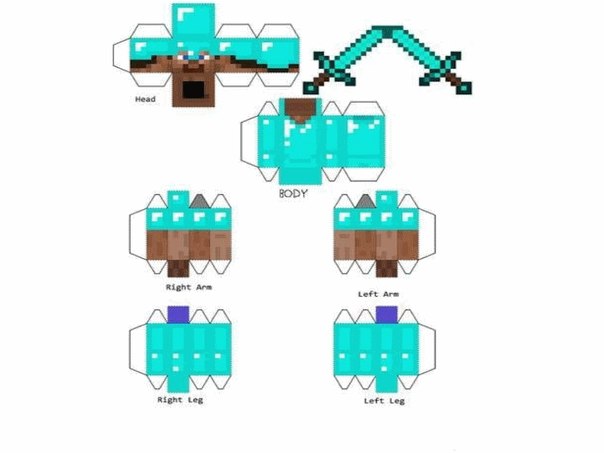 Картинки стива в алмазной броне из майнкрафта