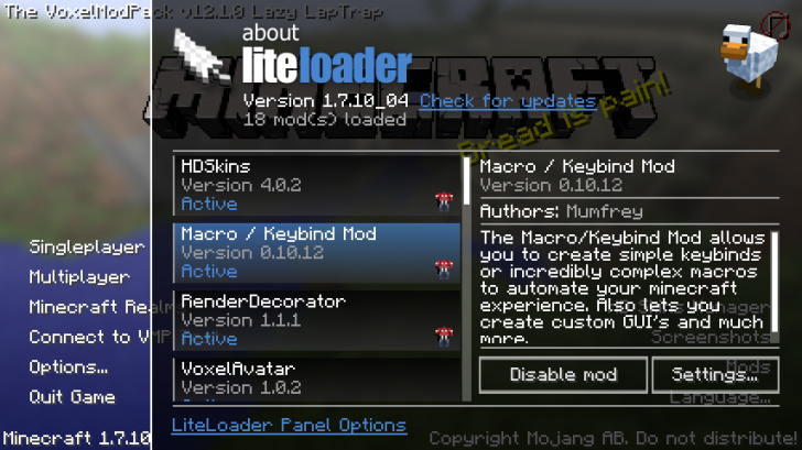 LiteLoader [1.12.2] [1.11.2] [1.10.2] [1.7.10]