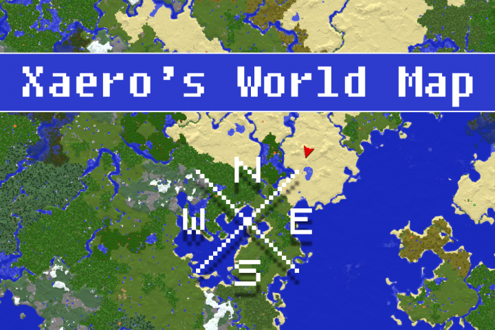Xaero’s World Map [1.20.2] [1.19.4] [1.16.5] [1.12.2] — большая карта мира