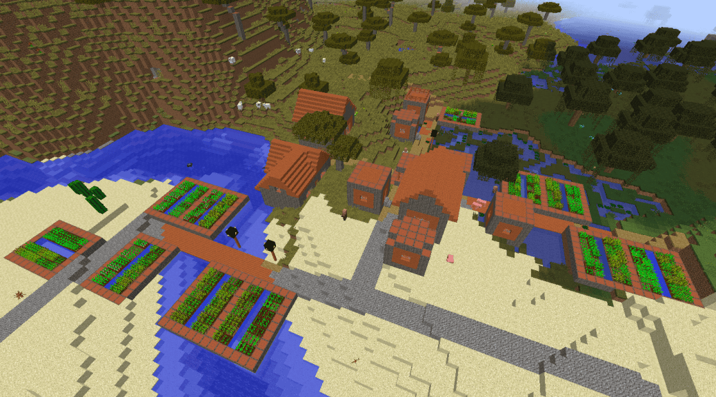 17. Красивые сиды в майнкрафте. Сид на деревню 1. 16. 17.