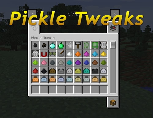 Pickle Tweaks [1.19.2] [1.18.2] [1.16.5] [1.12.2] (очки ночного виденья, магнит, красители)