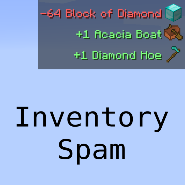 Inventory Spam [1.20.4] [1.19.4] [1.16.5] [1.12.2] (информация о предметах)