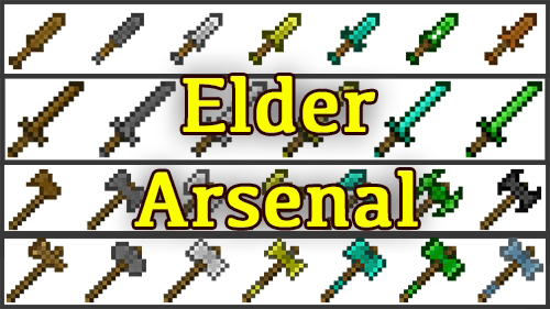Elder Arsenal — коллекция средневекового оружия и щитов [1.12.2]