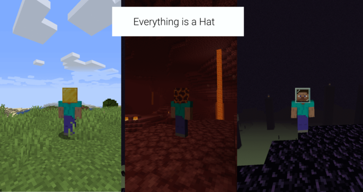Everything is a Hat [1.15] [1.14.4] (надень на голову любой блок)