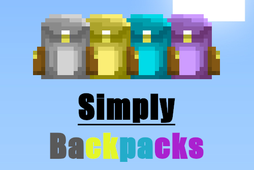 Simply Backpacks [1.20.1] [1.19.4] [1.16.5] [1.12.2] (простые рюкзаки)