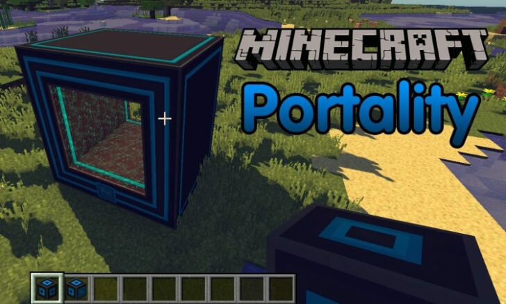 Portality [1.18.1] [1.16.5] [1.15.2] [1.12.2] (порталы для игроков и предметов)