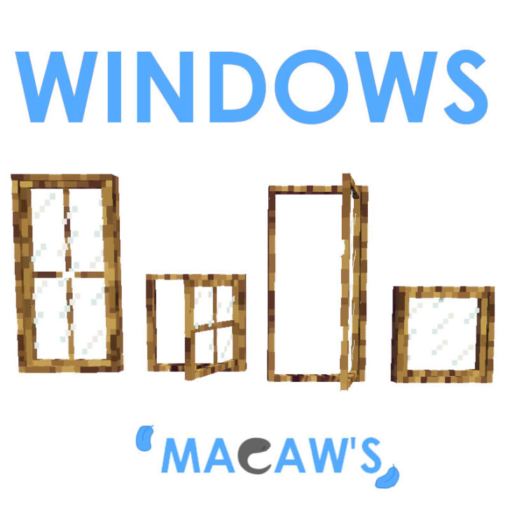 Macaw’s Windows [1.20.2] [1.19.4] [1.16.5] [1.12.2] (48 новых окон)