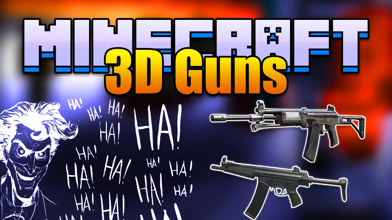 New Stefinus 3D Guns / Мод на огнестрельное оружие [1.7.10]