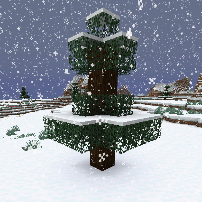 Snow Under Trees [1.19.2] [1.18.2] [1.17.1] [1.16.5] (cнег под деревьями)
