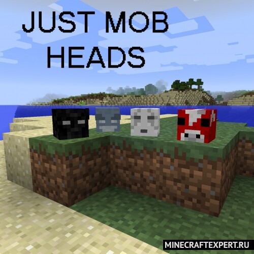 Just Mob Heads [1.19.2] [1.18.2] [1.16.5] [1.12.2] (головы мобов)