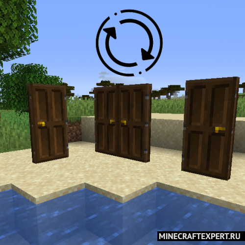 Automatic Doors [1.19.2] [1.18.2] [1.16.5] [1.12.2] (автоматические двери)