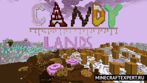 Candylands [1.19.4] [1.18.2] [1.17.1] [1.16.5] — конфетный мир