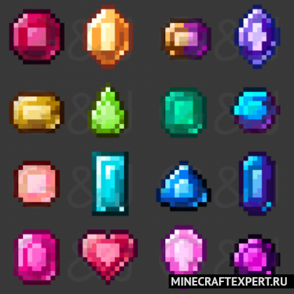 Gems & Jewels [1.16.5] [1.15.2] [1.7.10] — 20 новых руд