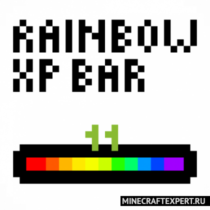 Rainbow XP Bar and Ping [1.18.2] [1.17.1] [1.16.5] [1.12.2]