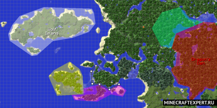 MapFrontiers [1.17.1] [1.16.5] [1.12.2] — регионы на карте