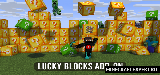 Lucky Blocks 1.17 1.16 &#8211; 2 Classic Block Varni es &#8211; Minecraft Pe Mods on android
