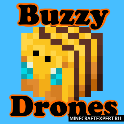 Buzzy Drones [1.19.2] [1.17.1] [1.16.5] [1.15.2] — пчелы переносят предметы