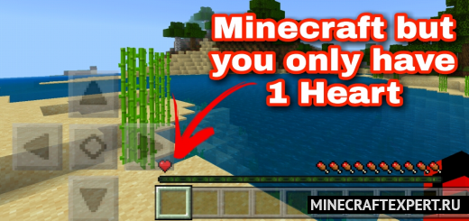 Minecraft But You Only Have 1 Heart [1.17] [1.16] — выживание с одним сердцем