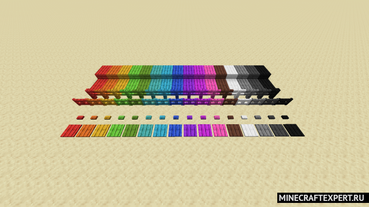 Glitchy’s Dyed Planks [1.18.2] [1.17.1] [1.16.5] — 100 новых блоков
