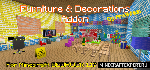 Furniture and Decorations Add-on [1.18] [1.17] [1.16] — 3D мебель и декор