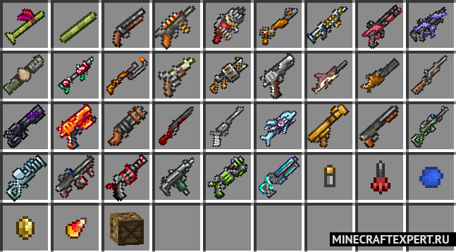Terrarian Arsenal 1.18.2 1.16.5 1.12.2 &#8211; Parts From Terraria &#8211; Minecraft Mods