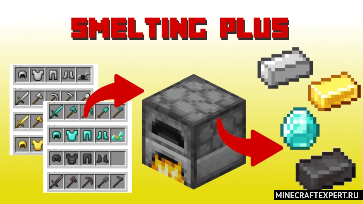 Smelting Plus [1.19] — переплавка предметов