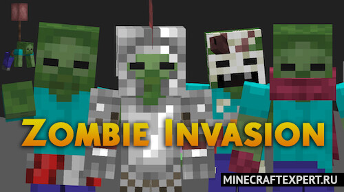 Zombie Invasion [1.19.2] — вторжение зомби
