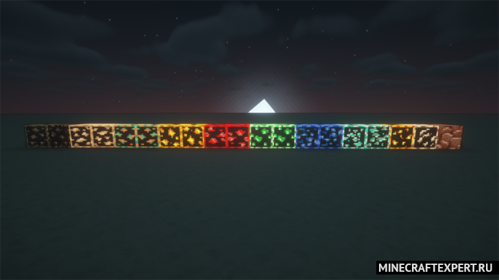 Outlines of luminous ores [1.20.1] — подсветка руды