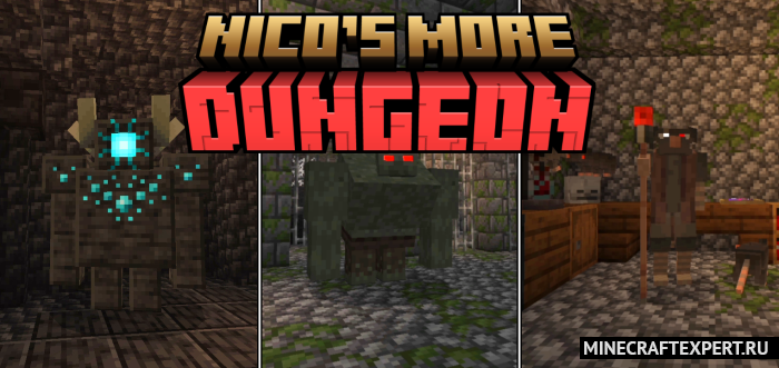 Nico’s More Dungeon [1.20] — больше подземелий с монстрами