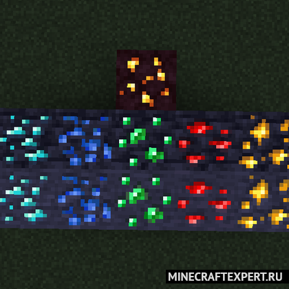 Vanilla Emissive Ores [1.21.1] [1.20.1] [1.19.4] — светящиеся руды