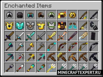 Visual Enchantments [1.20.1] [1.19.4] [1.18.2] [1.16.5] (16x) — визуальные чары